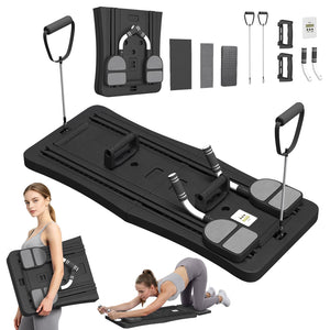 YODOLLA 5 in 1 Foldable Pilates Reformer Board with LED Counter, Black