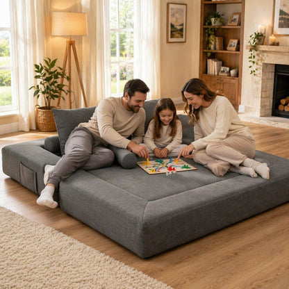YODOLLA 2 Seater Boneless Sofa Bed, 197cm Folding Convertible Modular Sofa