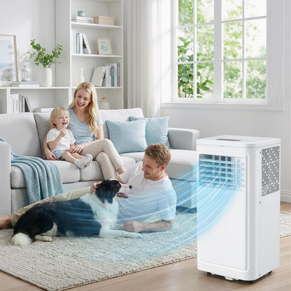 YODOLLA 9000 BTU Portable Air Conditioner, 4-in-1 Mobile Air Conditioning Unit