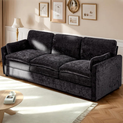 YODOLLA 3 Seater Sofas 226cm Settee Sofa couches with Double Thick Seat Cushion