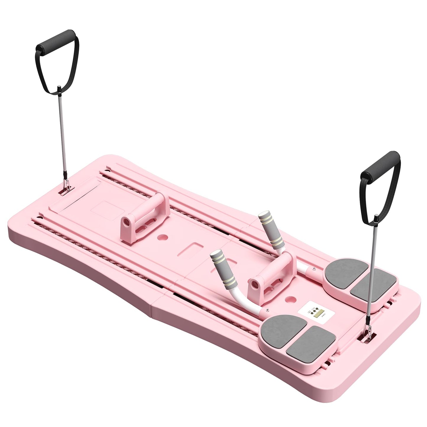 YODOLLA 5 in 1 Foldable Pilates Reformer Board with LED Counter, Pink