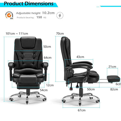 YODOLLA Office Chair with Footrest Desk Chairs For Home With Back Support