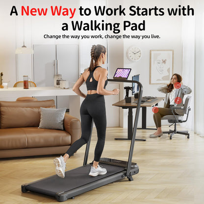 YODOLLA Walking Pad Foldable Treadmill with 8% Incline for Home & Office