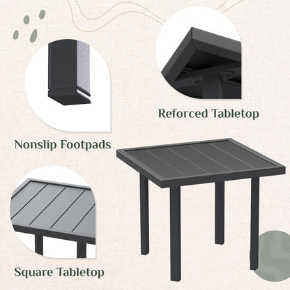 YODOLLA 4PCS Outdoor Dining Set, Metal Frame Patio