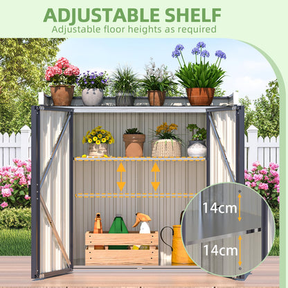 YODOLLA Metal Garden Storage Box Cabinet