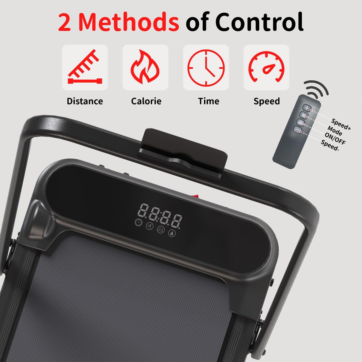 YODOLLA Walking Pad Foldable Treadmill with 8% Incline for Home & Office