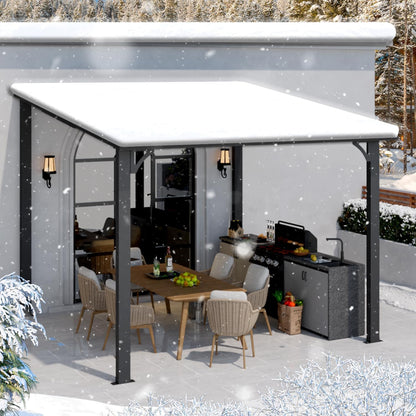 YODOLLA 3x3m Aluminium Lean-to Gazebo