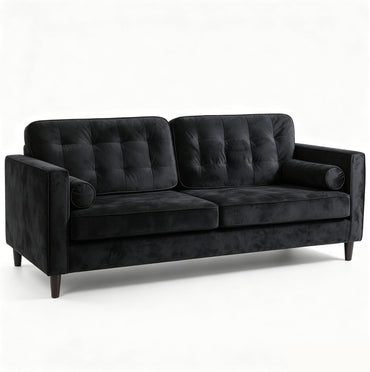 YODOLLA 3 Seater Velvet Sofa, 210cm Wide Deep Seat Sofa for Living Room