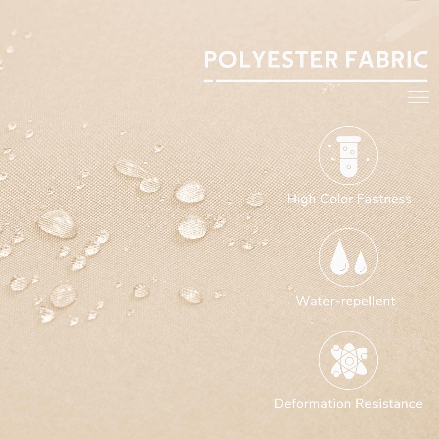 YODOLLA 3 Seater Garden Swing Seat Bed, Beige