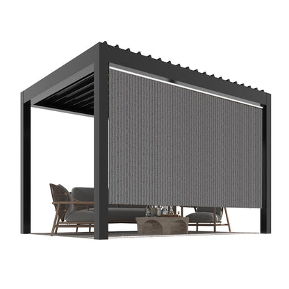 YODOLLA 10'(W) × 8'(H) Roller Shade Sun Shade Cover Canopy with 99% UV Protection