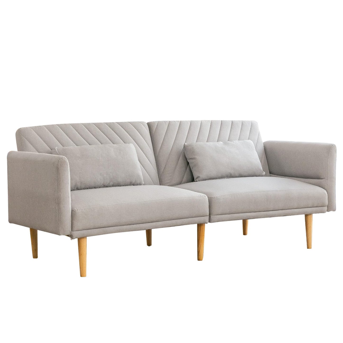 YODOLLA 2-3 SeaterSofa Bed Convertible Futon Sofa Beds, Grey