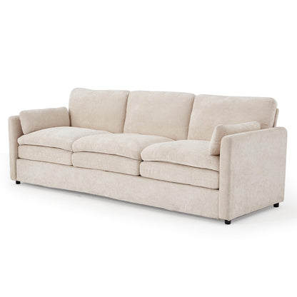 YODOLLA 3 Seater Sofas 226cm Settee Sofa couches with Double Thick Seat Cushion