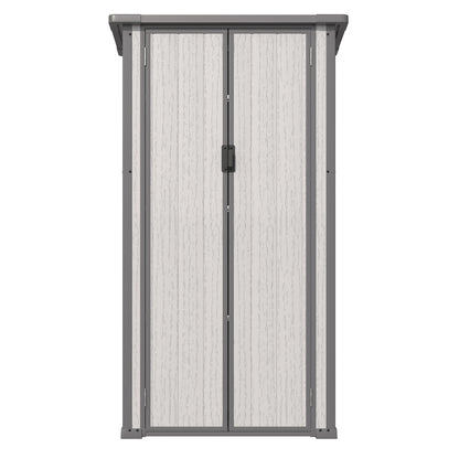 YODOLLA Tall Outdoor Storage Cabinet with 3 Adjustable Shelves
