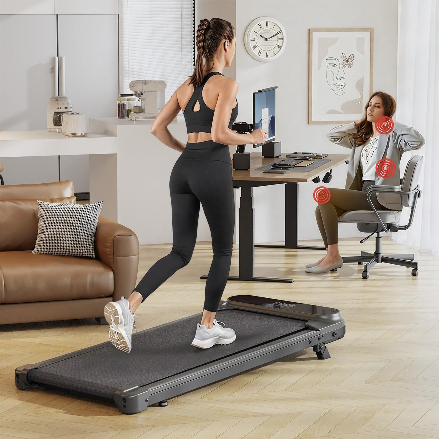 YODOLLA Under Desk Treadmill,Portable Flat Walking Pad