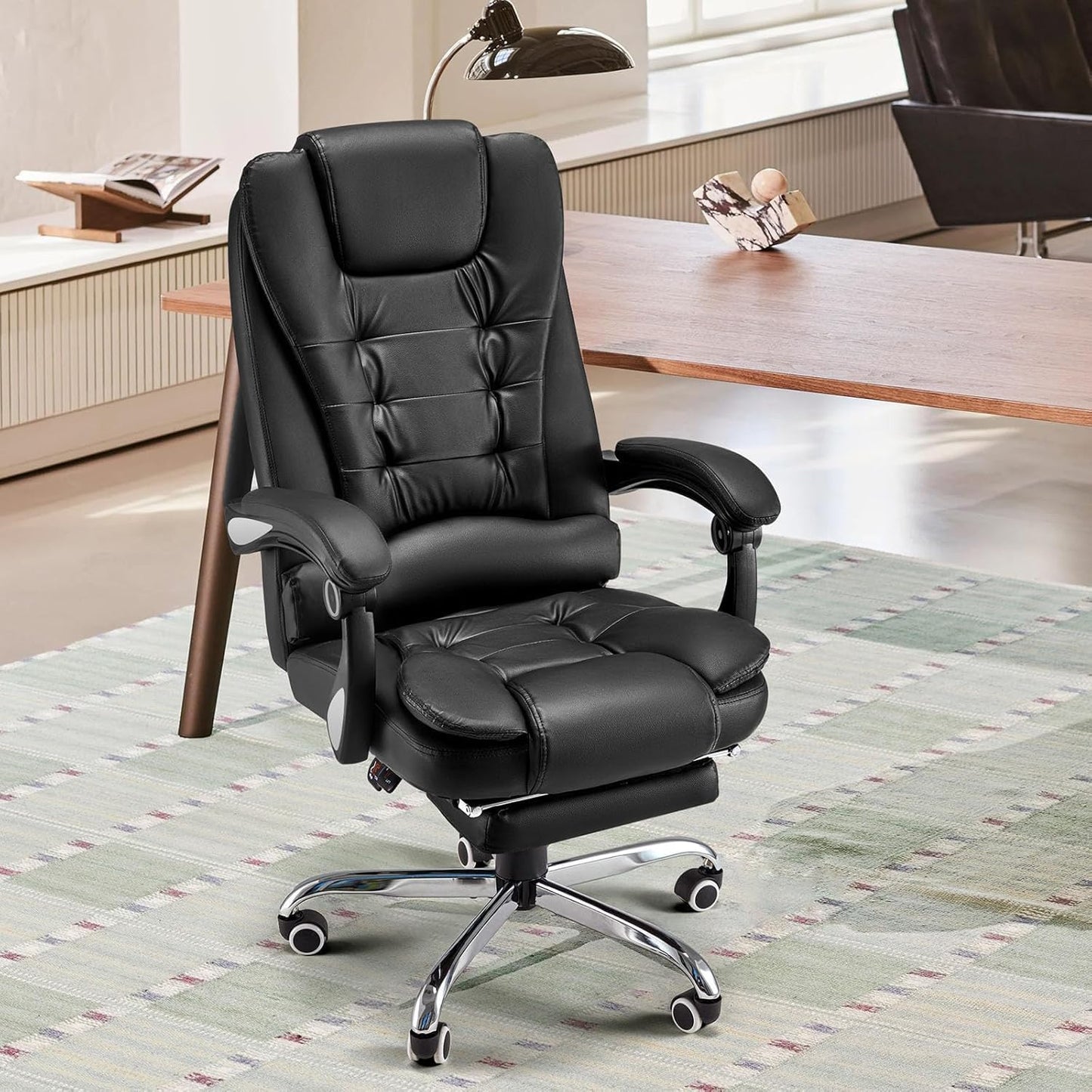 YODOLLA Office Chair with Footrest Desk Chairs For Home With Back Support