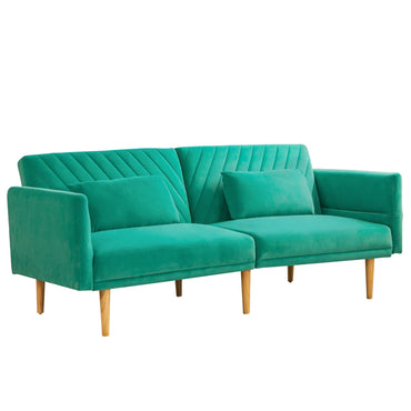 YODOLLA 2-3 SeaterSofa Bed Convertible Futon Sofa Beds, Green