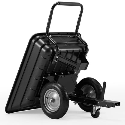 YODOLLA 2-in-1 Garden Trolley Cart, Wheelbarrow Cart 226kg Capacity